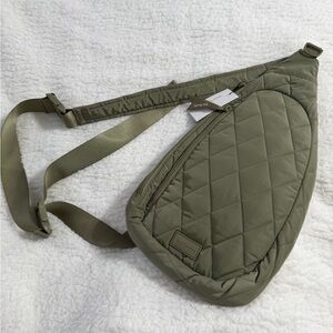 Vera Bradley Olive Quilted Crossbody Bag
